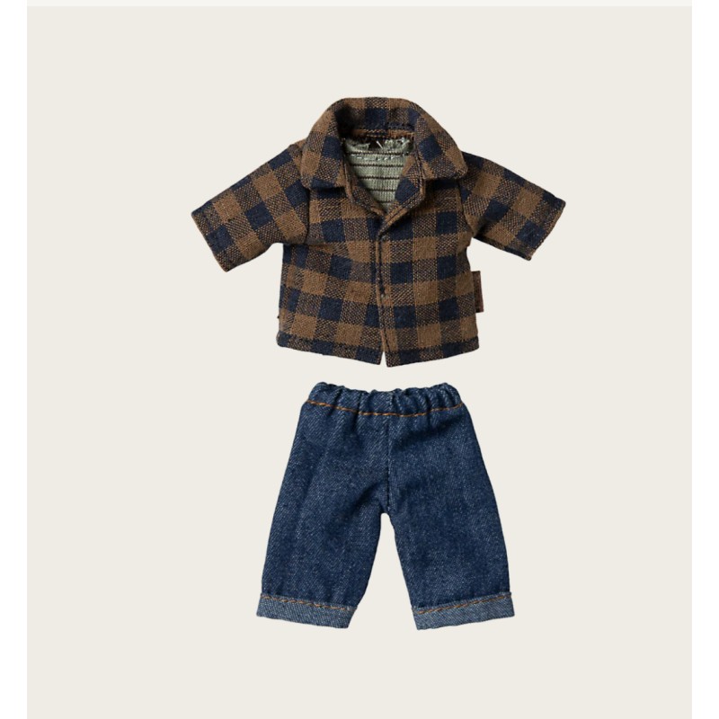 Vetement papa souris chemise vichy