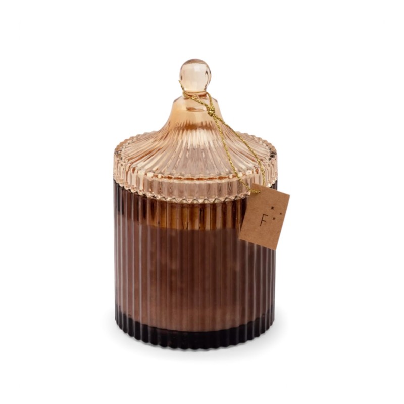 Bougie bonbonnière cachemire tonka 400g