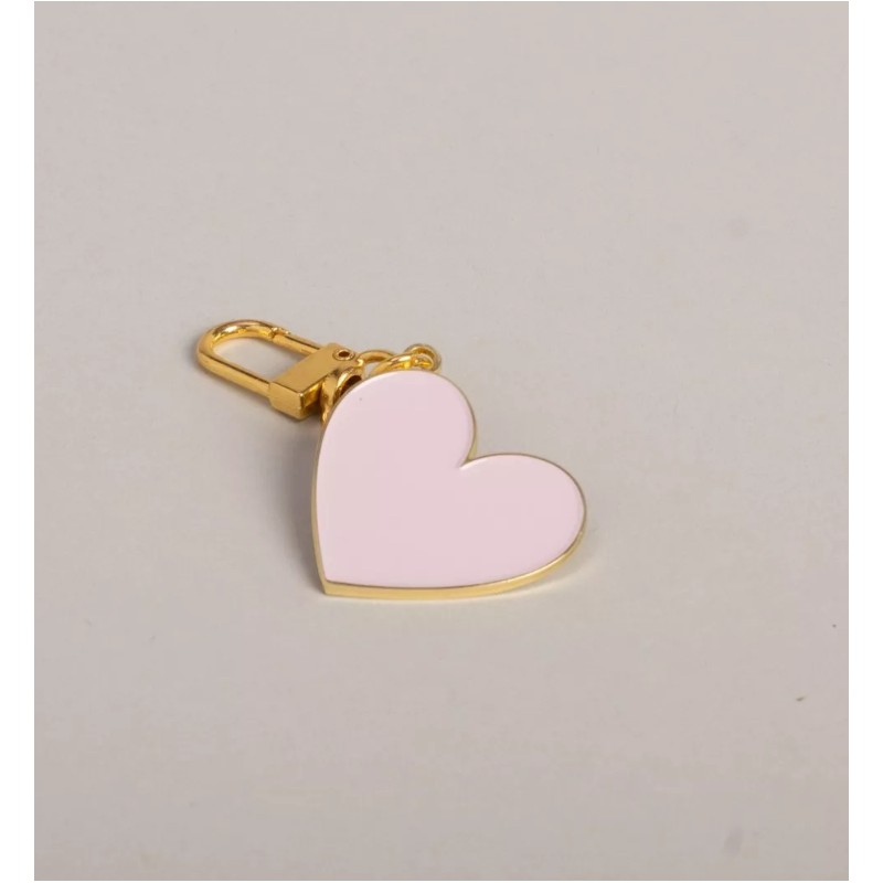 Porte cles coeur rose