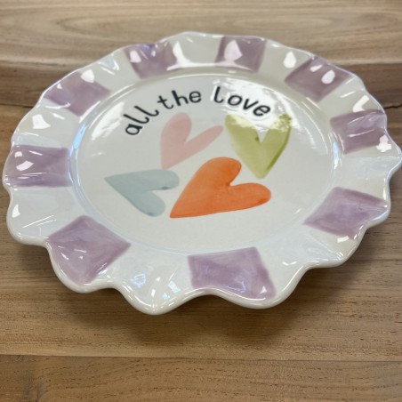 Assiette multi coeur all the love