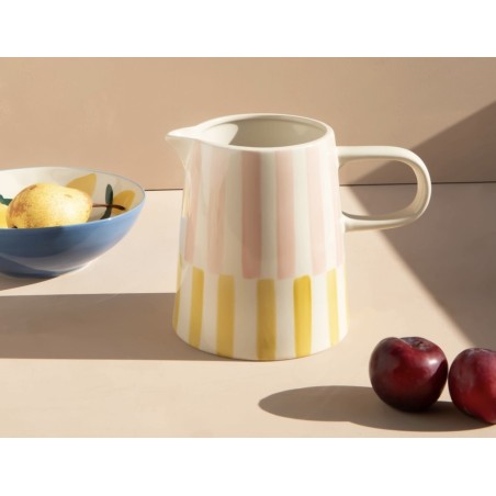 Pichet rayérose et jaune