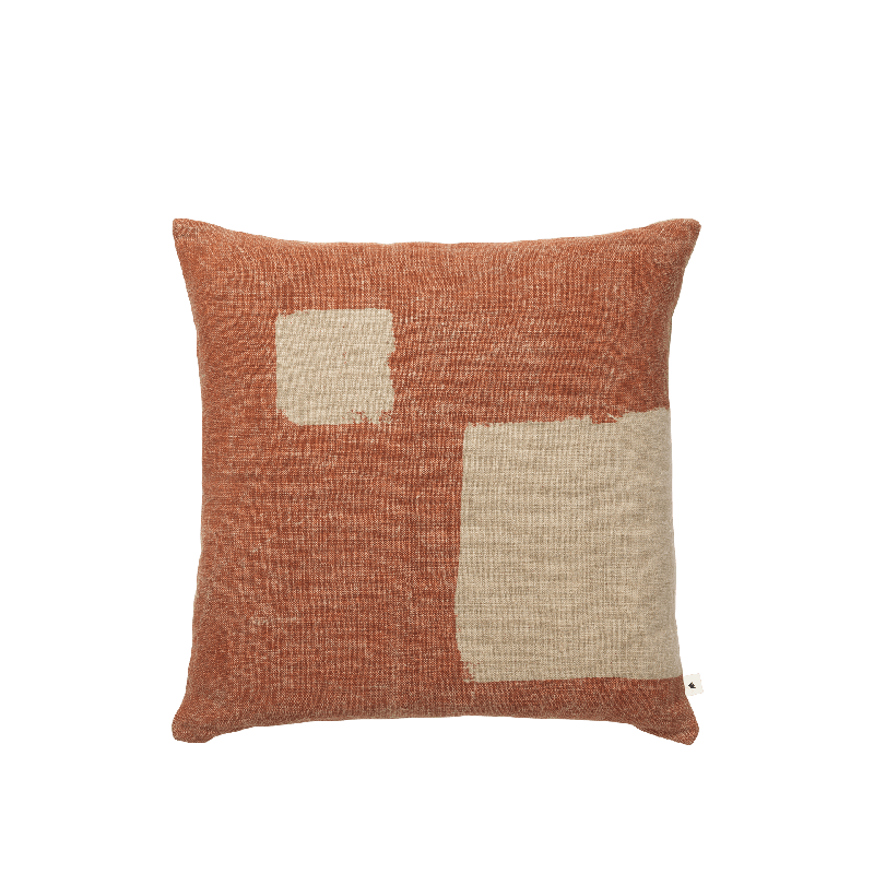 Housse de coussin oleo terracotta
