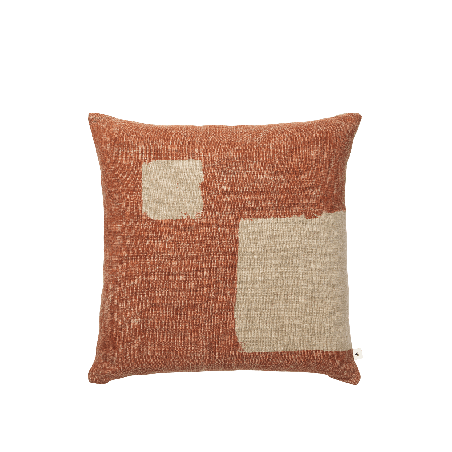 Housse de coussin oleo terracotta