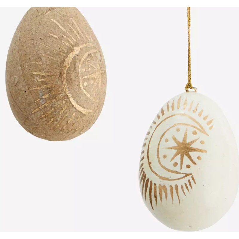 Oeuf de pâques papier maché