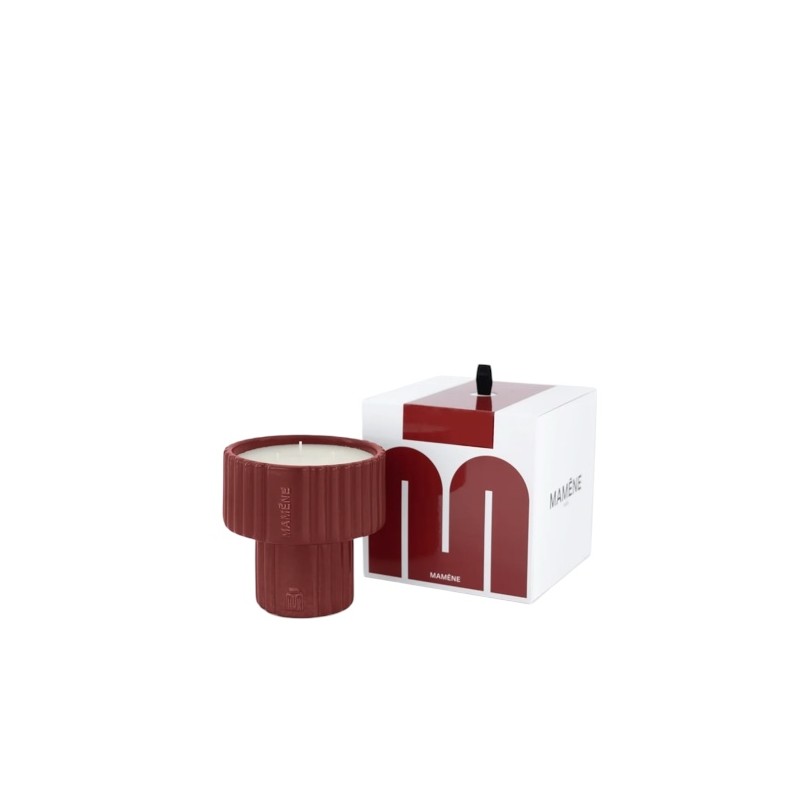 Bougie podium medium rosa bordeaux 200g