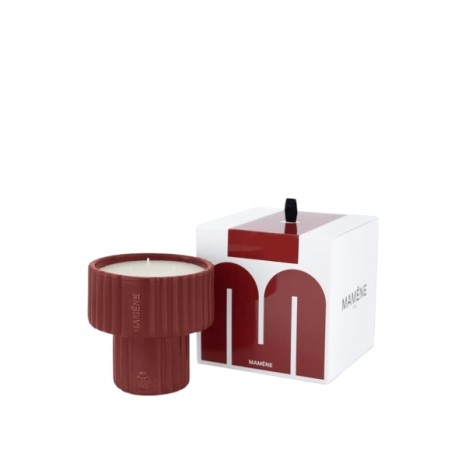 Bougie podium medium rosa bordeaux 200g