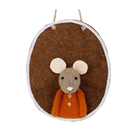 Deco murale souris brun