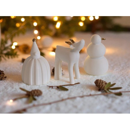 Set de 3 figurines noël