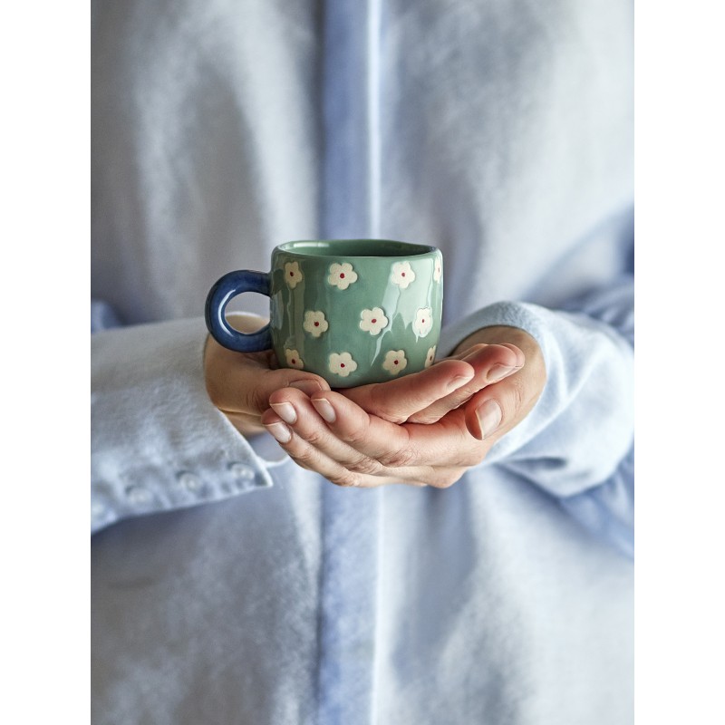 Tasse nini bleu fleur
