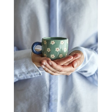 Tasse nini bleu fleur
