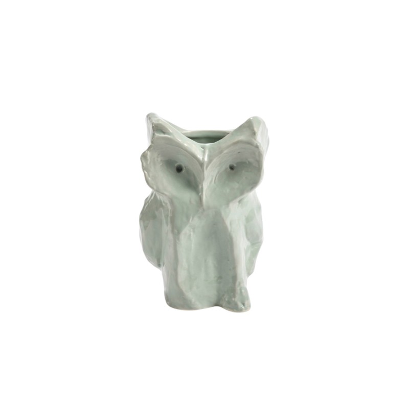 Vase hibou xs bleu ciel
