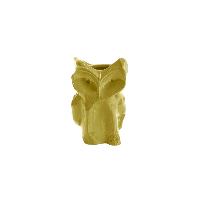 Vase hibou xs jaune