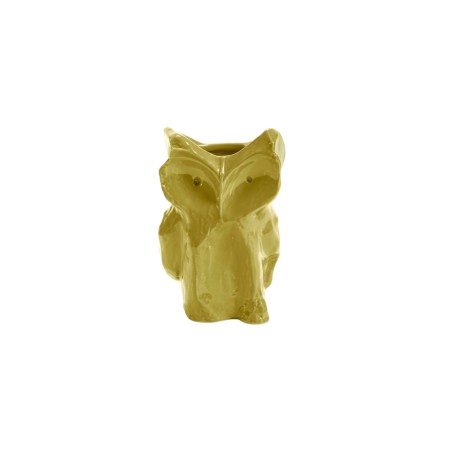 Vase hibou xs jaune