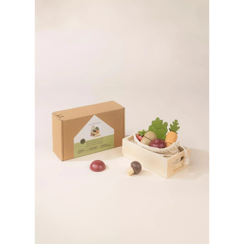 Ensemble de légumes en bois -Coco village