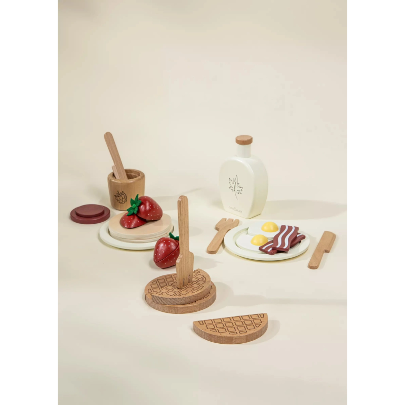 Ensemble brunch en bois -coco village