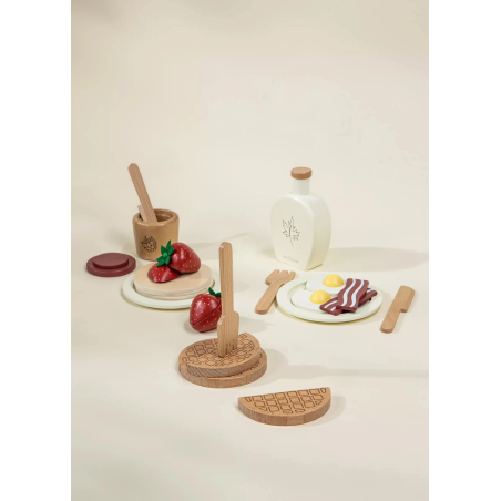 Ensemble brunch en bois -coco village