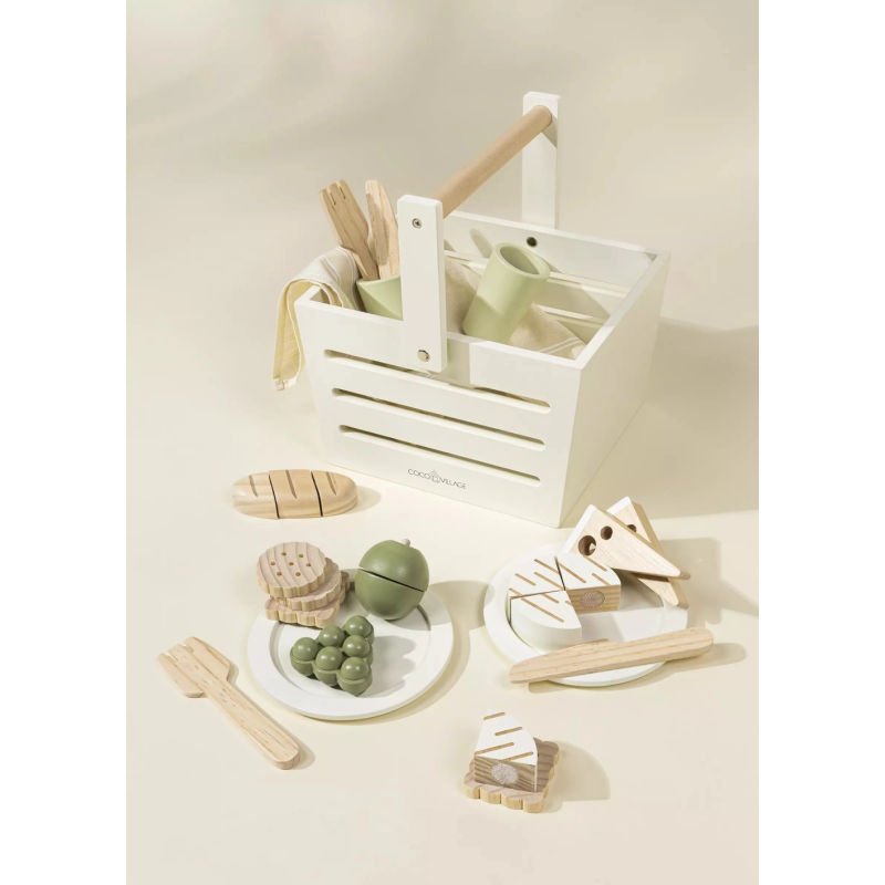 Set de pique-nique en bois-coco village