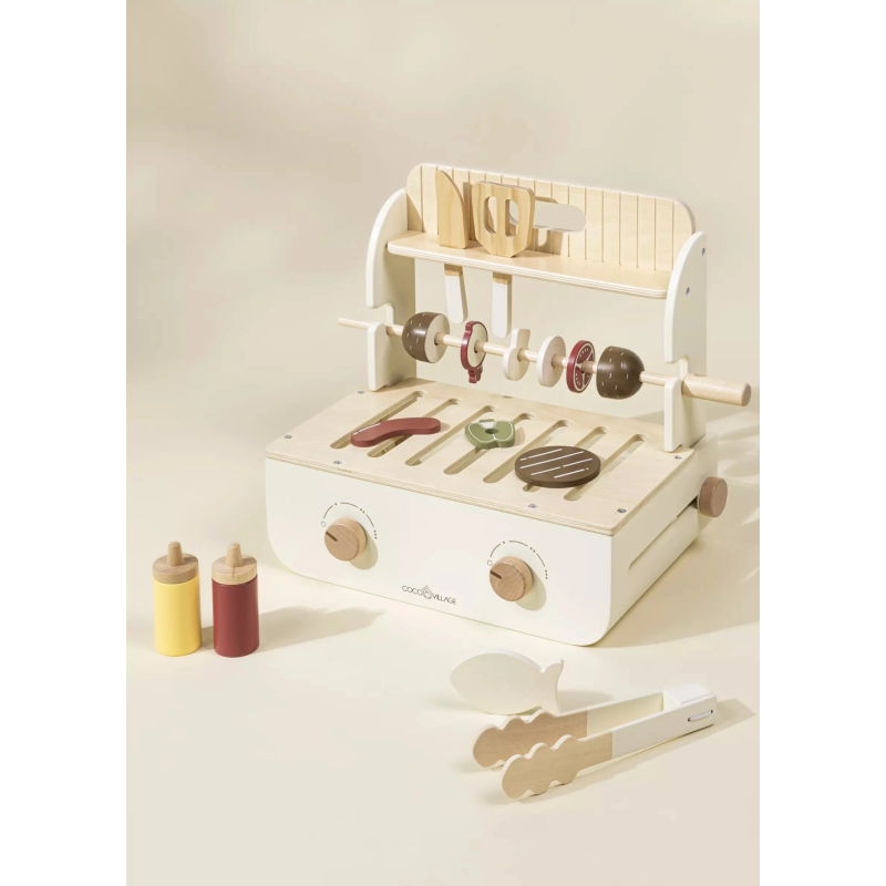 Barbecue en bois avec accessoires - coco village