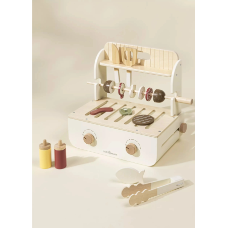 Barbecue en bois avec accessoires - coco village