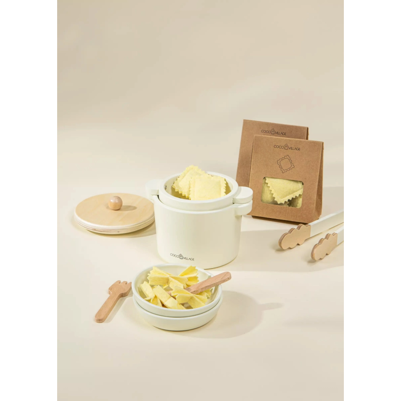 Set de pâtes en bois - coco village