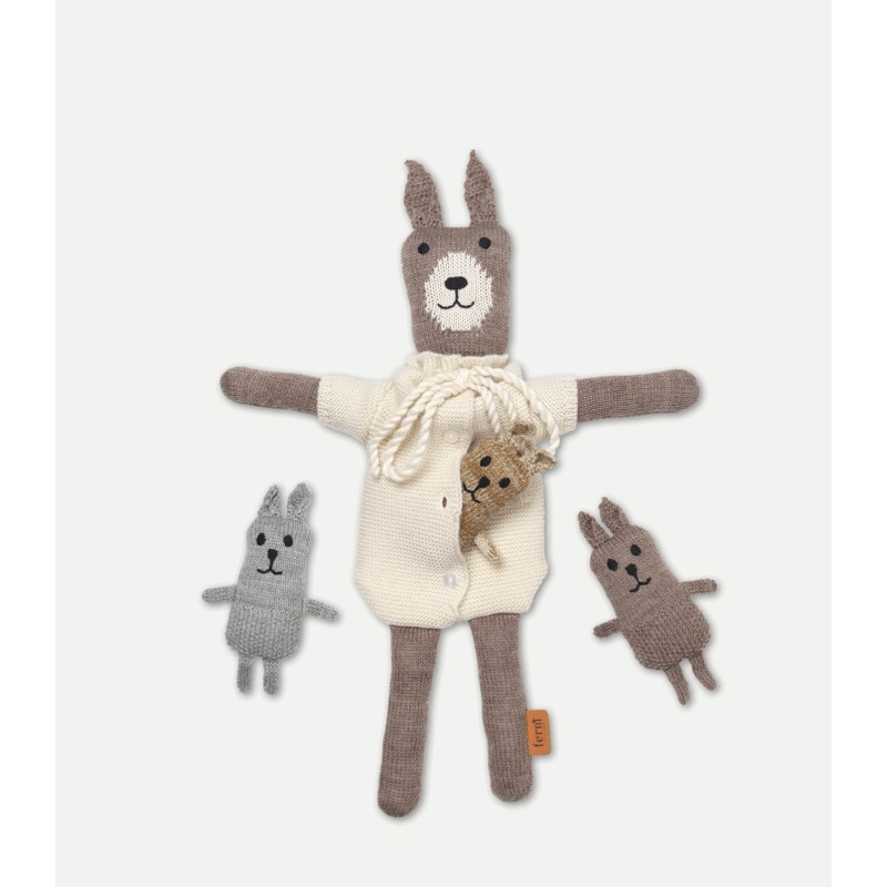 Famille lapin lee merino