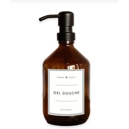 Flacon gel douche ambre 500ml