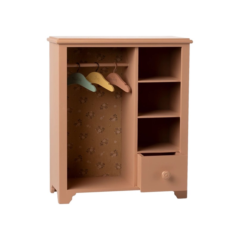 Armoire large rose lapin