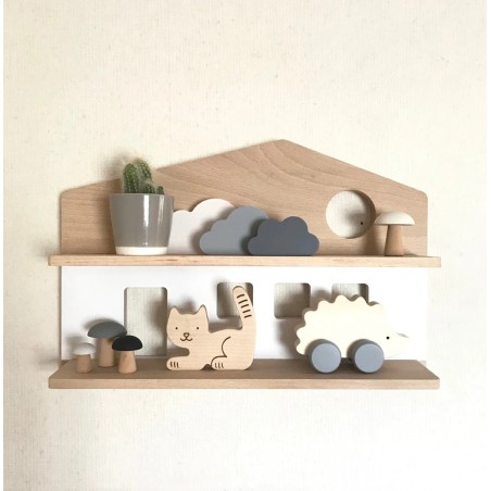 Etagere maison blanche