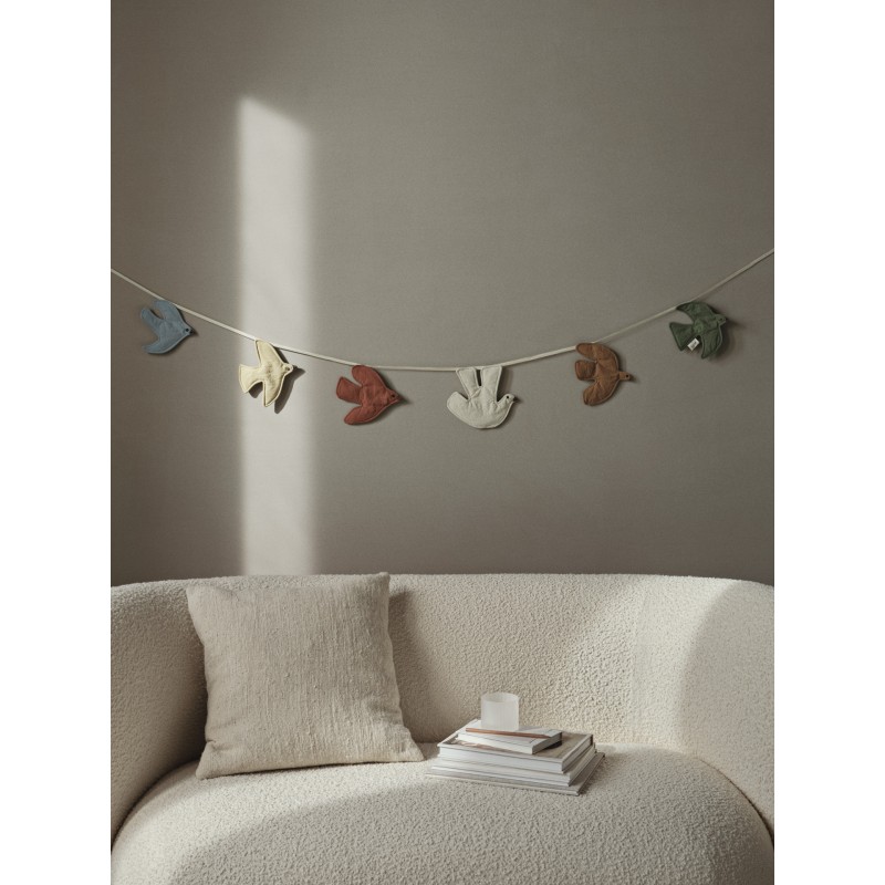 Guirlande oiseaux multicolor