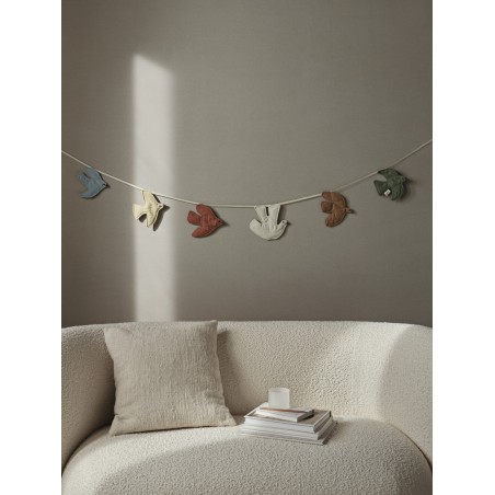 Guirlande oiseaux multicolor