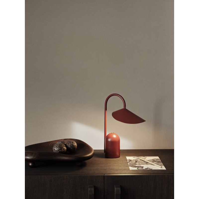 Lampe portative arum oxide red