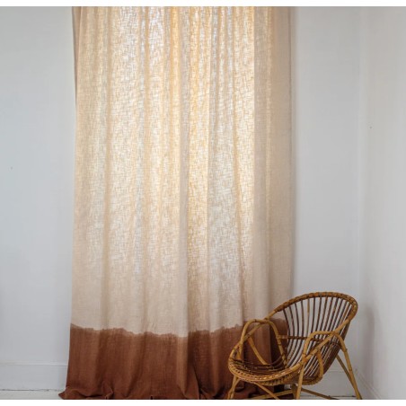Rideau tamtam biscuit 180x250
