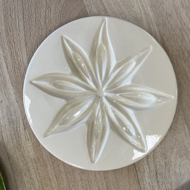 Assiette de janis blanc