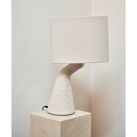 Lampe terre blanche 04