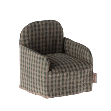 Fauteuil souris vert vichy