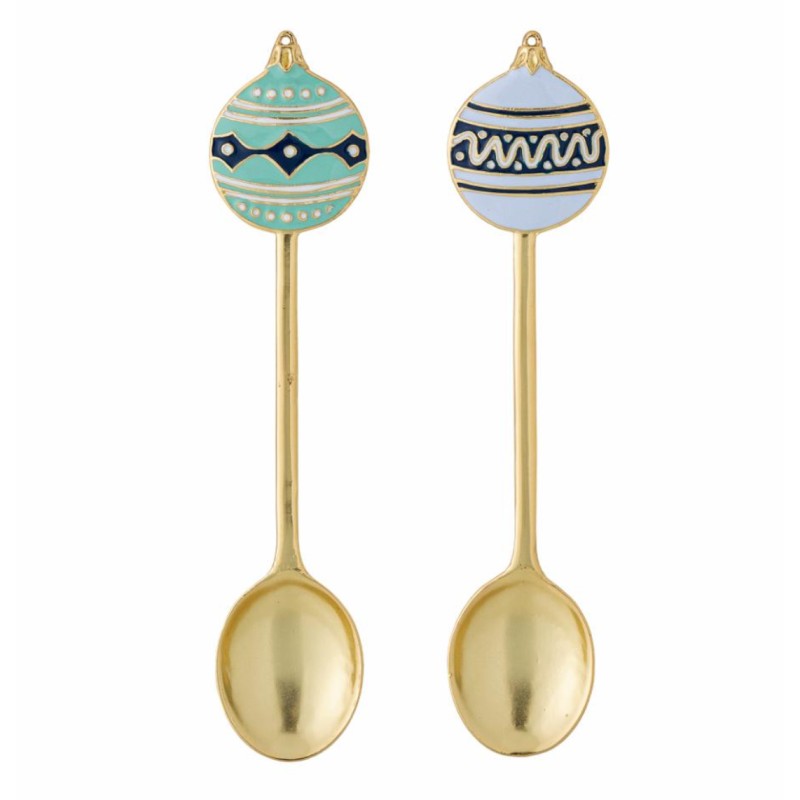 Set de 2 cuillère boule noel