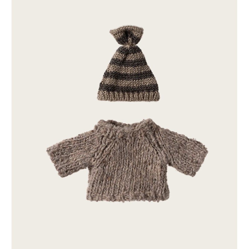 Vetement pull & bonnet tricotés grand fr