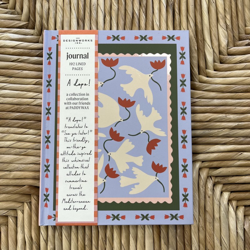 Carnet journal a dopo fleur orange