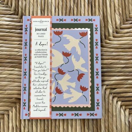Carnet journal a dopo fleur orange